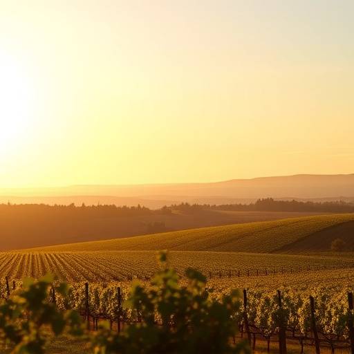 Paesaggio viticolo dell'Azienda Agricola Vigna d'Oro con la scritta 'Video Studio Arte e Visione'